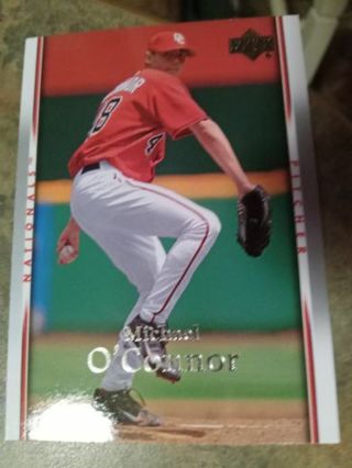 2007 UPPER DECK MICHAEL O'CONNOR WASHINGTON NATIONALS BASEBALL CARD# 467