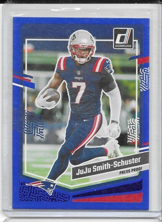 JuJu Smith Schuster 2023 Donruss Press Proof Blue #204