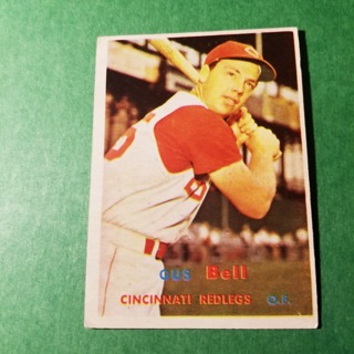 1957 - TOPPS BASEBALL CARD NO. 180 - GUS BELL  - REDLEGS