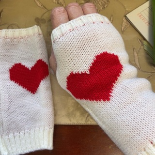 BN Knitted Fingerless Gloves .