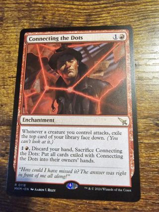 Magic the gathering mtg Connecting the dots rare card Murder Karlov Manor