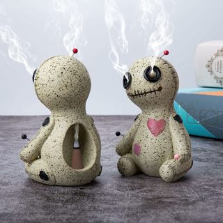 2 Voodoo Doll Cone Incense Burners 