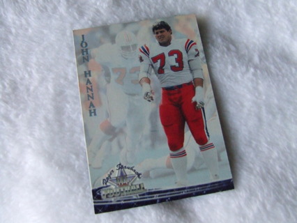 1984 John Hannah New England Patriots TWC Card #35 Hall of Famer