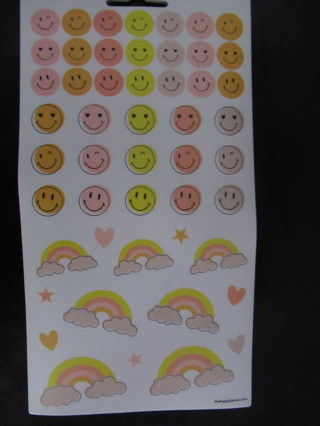 SMILEY FACES AND RAINBOWS stickers