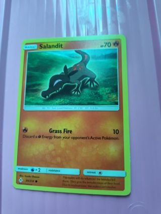 Salandit Pokemon Card