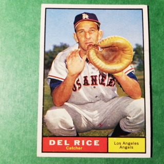 1961 - TOPPS BASEBALL CARD NO. 448 - DEL RICE - ANGELS