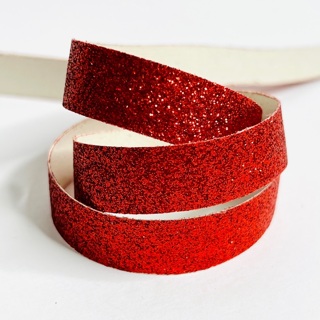 Red Glitter 5/8” Wide Ribbon