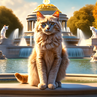 Listia Digital Collectible: Cat Fountain