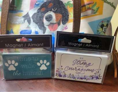 Two cute brand new in package magnets 