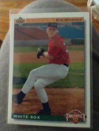 Bob Wickman Rookie Card Upper Deck White Sox