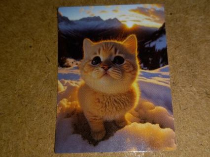 Cat Cute one vinyl sticker no refunds regular mail Win 2 or more get bonus