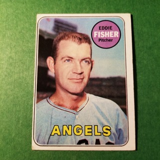 1969 - TOPPS EXMT - NRMT BASEBALL - CARD NO. 315 - EDDIE FISHER  - ANGELS