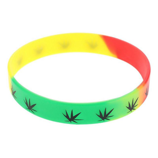 1 Women's Cannabis Leaf Wristband Bracelet Pot Plant Marijuana Accessory FREE SHIPPING