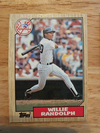 87 Topps Willie Randolph #701