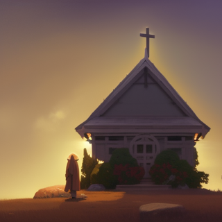 Listia Digital Collectible: Jesus Watches Over Our Little Church