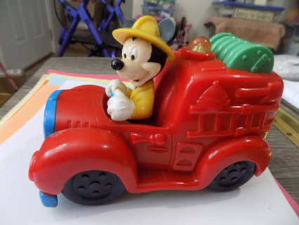 Disneys' Mickey Mouse fire engine 5 1/2 inch long