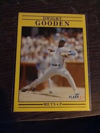 Dwight Gooden New York Mets 91 Fleer