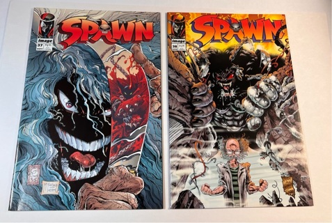 Spawn #37 and Spawn #38 (1995 Image Key Issue 1st Cy-Gor App McFarlane NM/MT LOOK UP