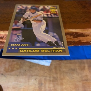 1999 topps gold 2000 Carlos Beltran baseball card 