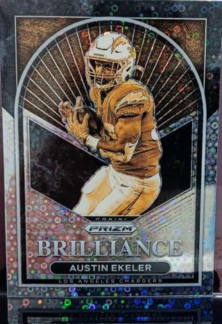 2022 PANINI PRIZM AUSTIN EKELER BRILLIANCE NO HUDDLE DISCO # B-15 LOS ANGELES CHARGERS