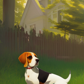 Listia Digital Collectible: A Beagle Ready for Action