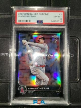 2022 Ben Baller Chrome Shohei Ohtani Psa 8