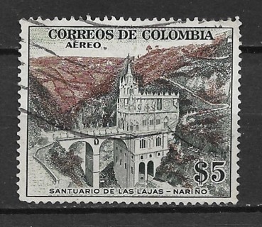 1954 Columbia ScC252 $5 Las Lajas Shrine used