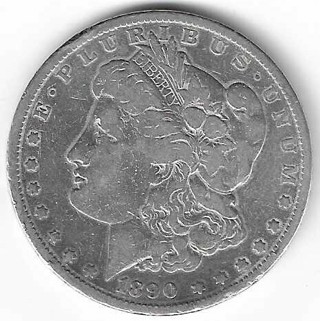 1890 Morgan Silver Dollar