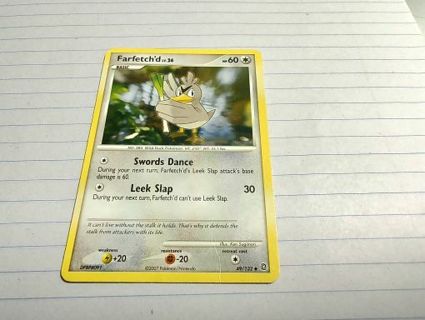 Pokemon Diamond and Pearl Secret Wonders Farfetch'd