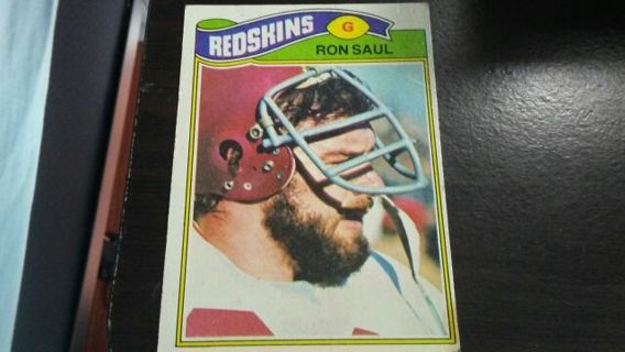 1977 TOPPS RON SAUL WASHINGTON REDSKINS FOOTBALL CARD# 131