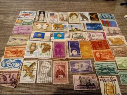 Lot of vintage large size stamps