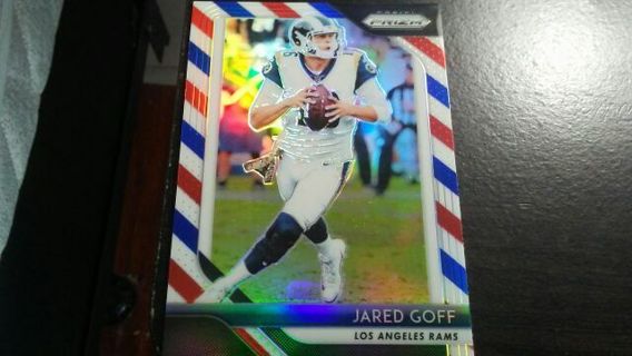 2018 PANINI PRIZM JARED GOFF LOS ANGELES RAMS FOOTBALL CARD# 90