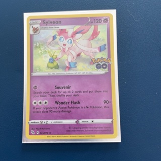 STAGE 1 holo Sylveon Evolves from Eevee Pokemon 