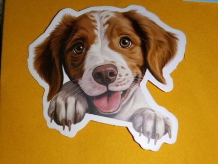 Dog Cute one new small vinyl lab top sticker no refunds regular mail high quality!