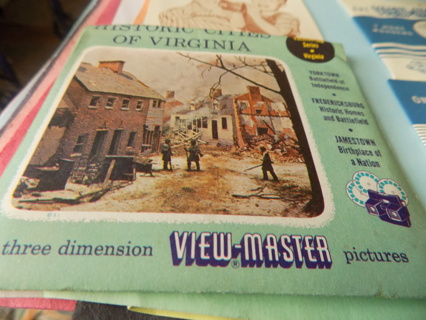 Vintage 1956 Historic Cities of Virginia 21  3 dimensional View Master pictures