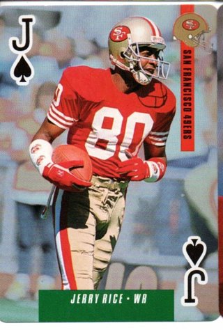 Jerry Rice Playing Card