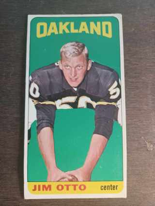 1965 Topps TALLBOY ~ Vintage ~Jim Otto ~ BV$30.00