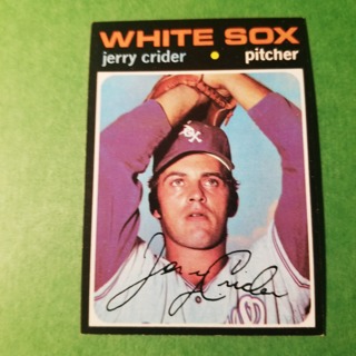 1971 Topps Vintage Baseball Card # 113 - JERRY CRIDER - WHITE SOX - NRMT/MT