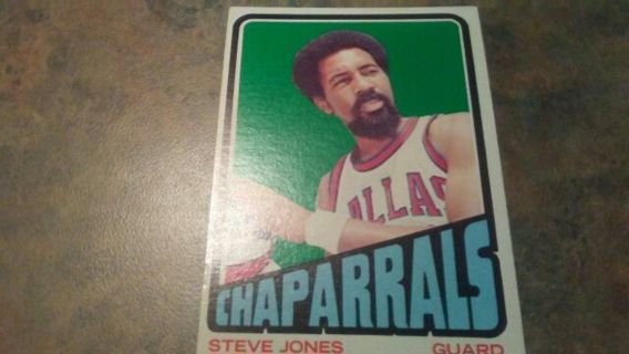1972/1973 T.C.G. STEVE JONES CHAPPARRALS VINTAGE BASKETBALL CARD# 216