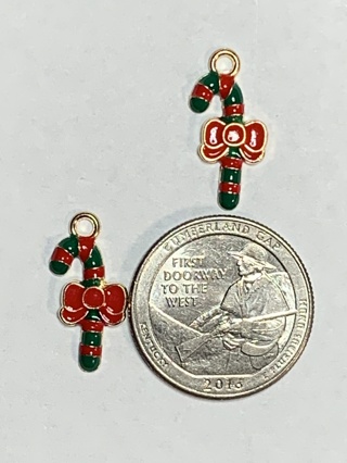 CHRISTMAS CHARMS~#69~SET OF 2 CHARMS~FREE SHIPPING!