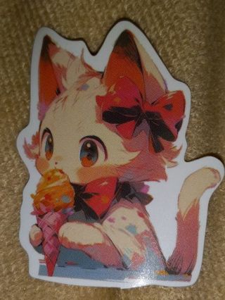 Cute one small vinyl sticker no refunds regular mail Win 2 or more get bonus