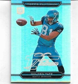 2010 TOPPS PLATINUM GOLDEN TATE HOLO ROOKIE CARD