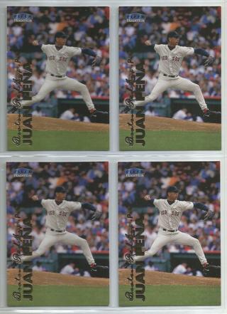 Lot of (4) 1999 Fleer Tradition Update Juan Pena #U-102 Red Sox