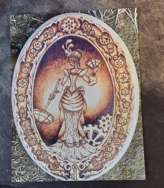 Woodburning Postcard 