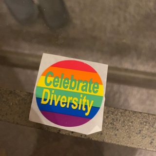 Celebrate diversity sticker 