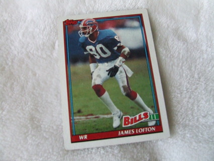 1991 James Lofton Buffalo Bills Topps Card #43 Hall of Famer