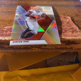 2020 panini prizm mosaic Kareem hunt football card 