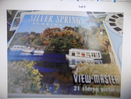 Vintage 1962 Silver Springs Florida 3 View Master Discs and cover
