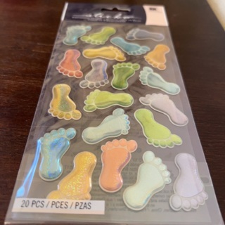 Sticko dimensional feet stickers 