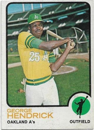 1973 TOPPS GEORGE HENDRICK CARD